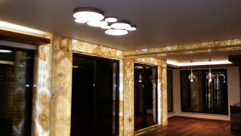 Villa: living room ceiling lighting